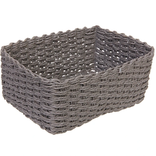 Корзинки интерьерные для хранения 3шт в наборе ПАРНАУ, цвет серый, 161110161110251811,5см (лейбл)_5