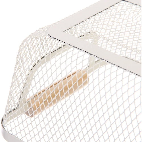 Корзина для хранения металлическая с деревянными ручками ФАРГО, цвет белый, 171023см (лейбл Селфи)_6