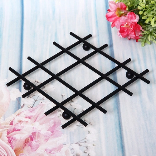 Подставка под горячее металлическая Black graphite 1919см_5