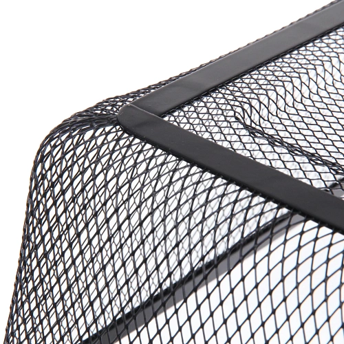 Корзина для хранения металлическая с деревянными ручками ФАРГО, цвет чёрный, 201330см (лейбл Селфи)_4