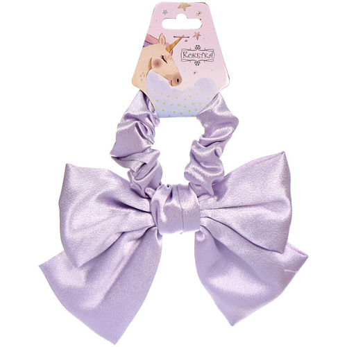 Резинка для волос ПЕРСЕЯ, классика, микс 6 цветов, d-8,5см (подвес Кокетка Единорог)_7