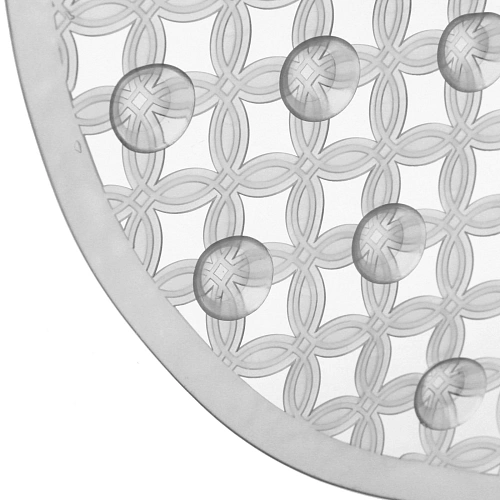 Коврик в ванну 64х34 Куба серый_4