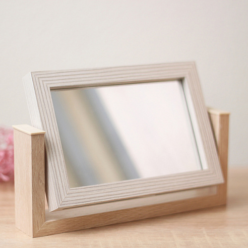 Фоторамка 1015см вращающаяся с зеркалом, бежевая_3