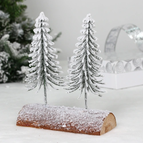 Хвойная композиция "Снежная зима" 19*9*23 см