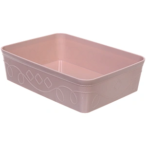 Контейнер для хранения "Пинто ФЛО", цвет пудровая роза, 30*22*8см