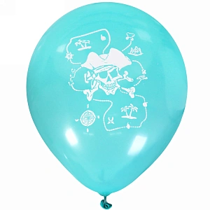 Воздушные шары  5 шт, 10"/25см "Пират", (микс)