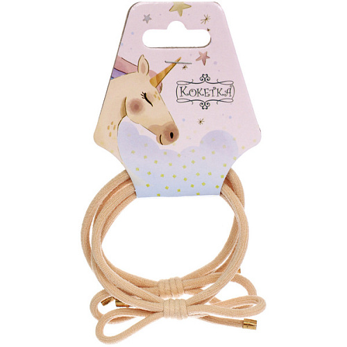 Резинки для волос 2шт МАРУ, бантики, микс 5 цветов, d-5,5см (подвес Единорог)_3