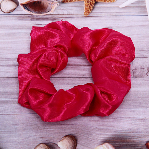 Резинка для волос 1шт, однотонная, цвет розовый, d-10,5см (хедер Кокетка)_5