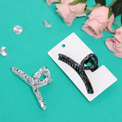 Заколка-краб для волос на блистере Emily Collection - Sara, микс 2 цвета, 114см _3