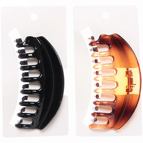 Заколка-краб для волос на блистере Diana Collection - Vera, микс 2 цвета, 9см _11