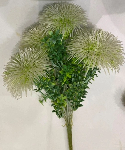 Искусственные цветы "Волшебство лета" 32см Одуванчики 5 цветков белые