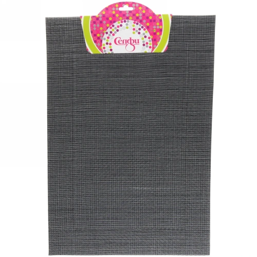 Салфетка на стол 30*45см плетеная, Классика черная