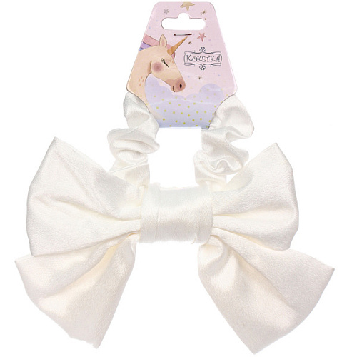 Резинка для волос ПЕРСЕЯ, классика, микс 6 цветов, d-8,5см (подвес Кокетка Единорог)_4