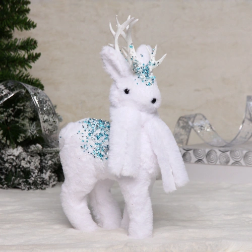 Фигурка новогодняя "Зимний оленёнок" 20*10*38 см