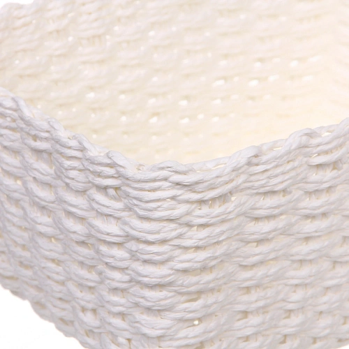 Корзинки интерьерные для хранения 3шт в наборе ПАРНАУ, цвет белый, 161110161110251811,5см (лейбл)_7