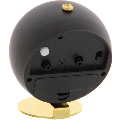 Будильник ALICE 8,55см черный_8