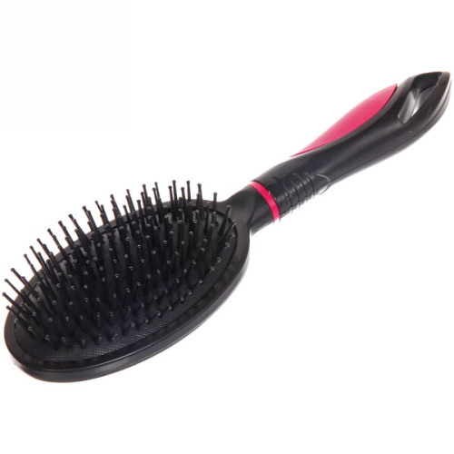 Расческа массажная "Kamila Beauty", овальная большая, цвет черный, 24см