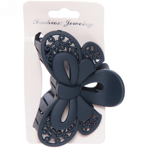 Заколка-краб для волос на блистере Diana Collection - Teana, микс 6 цветов, 8см _20