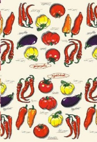 Полотенце кухонное "Flavor - Овощи" 40*57 см, микрофибра 200 гр/м2