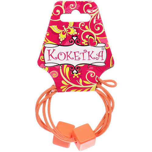 Резинки для волос 2шт Астория, яркие кубики, микс 6 цветов, d-5,5см_7