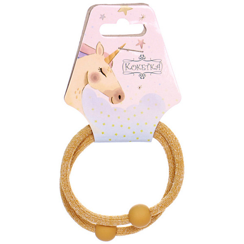 Резинки для волос 2шт МАРУ, шарики, микс 5 цветов, d-5,5см (подвес Единорог)_7