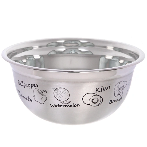 Миска из нержавеющей стали 2813см с рисунком_3