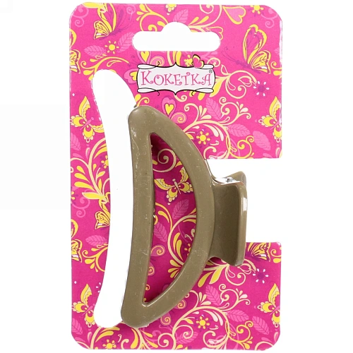 Заколка-краб для волос  на блистере Magic Gloss, трапеция, микс 6 цветов, 6,5см (Кокетка)_8