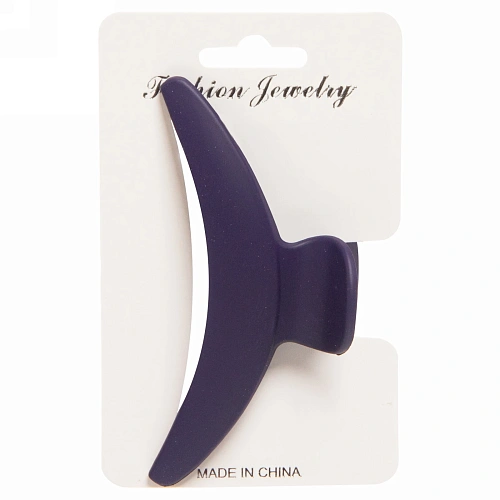 Заколка краб для волос на блистере Маттэ - Классика, микс 5 цветов, 11см_5