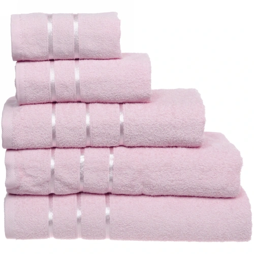 Полотенце махровое 50*90см "LUNA" цвет светло-розовый 10100 плотность 360гр/м2