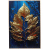 Картина интерьерная в раме "САНТИМО", золотые листья, 40*60см (термоусадочная пленка)