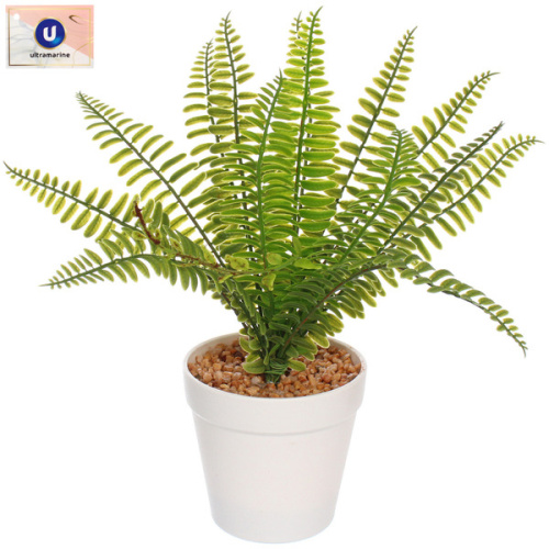 Цветок искусственный в горшке "Папоротник" 27см