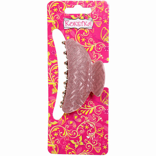 Заколка-краб для волос  ЭЙФОРИЯ, райя, микс 6 цветов, 7см (блистер Кокетка)_10