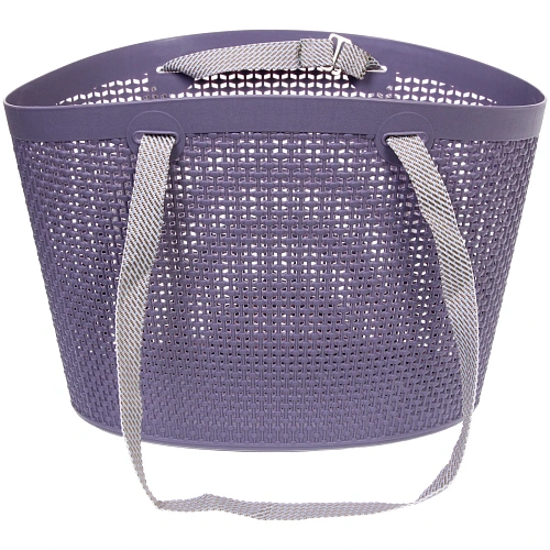 Корзинка хозяйственная ФОЛЬК, цвет пудровый серый, 4121285см (лейбл)_3