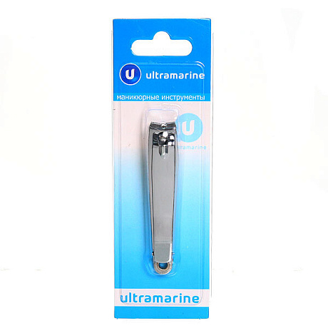 Кусачки для ногтей "Классика - Ultramarine" цвет серебро 7,5см