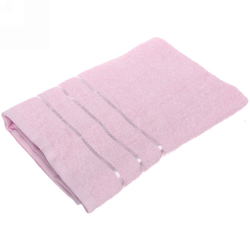 Полотенце махровое 70140см LUNA цвет светло-розовый 10100 плотность 360грм2 с петелькой-подвесом_6