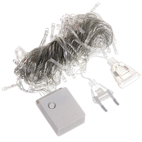 Гирлянда для дома 16м 180 ламп LED прозрачпров,8 реж, IP-20, Зелёный (возможность соединения)_28