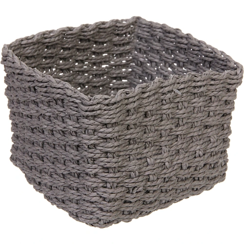 Корзинки интерьерные для хранения 3шт в наборе ФРАТТО, цвет серый, 131017122014см (лейбл)_4