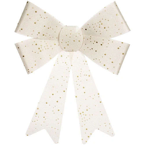 Бант на ёлку Зимний переполох 2633 см, Золото_4