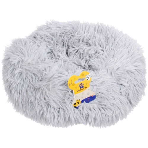 Лежанка для животных круглая "Место БРО", цвет серый, d-40см (Лейбл)