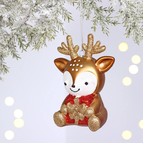 Ёлочная игрушка "Весёлый оленёнок" 8*5.5*11.5 см
