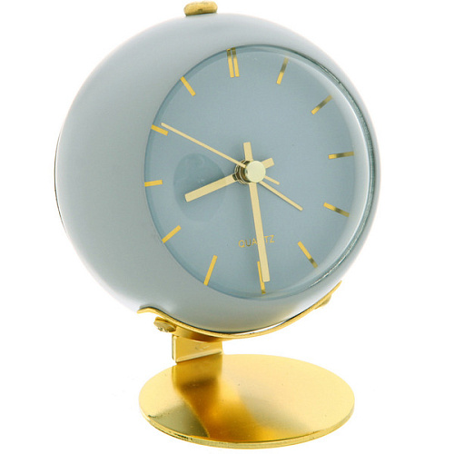 Будильник ALICE 8,55см серо-голубой_7