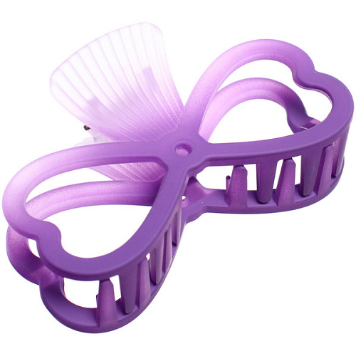 Заколка-краб для волос Мон Ляруш, бантик, микс 6 цветов, 9,5см (Блистер)_6