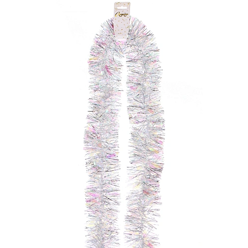 Мишура Искристая 2м d-9 см, Серебро_3