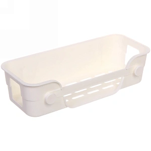 Полка для ванны с липким слоем "Стайл"белая 27,5х11х7см