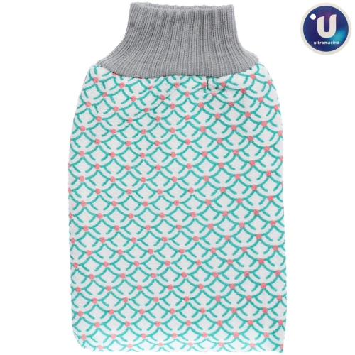 Мочалка - варежка скрaбирующая  "Premium - LANPASSO", цвет зеленый, 23*14см  (ZIPпакет)