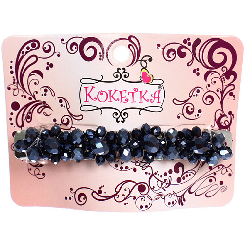 Заколка-автомат КОЛЛИНА, санта, микс 4 цвета, 8см (блистер Кокетка и пакет с подвесом)_4