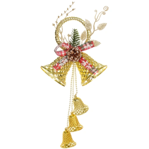 Украшение новогоднее "Весёлый звон" 16*36 см, Золото