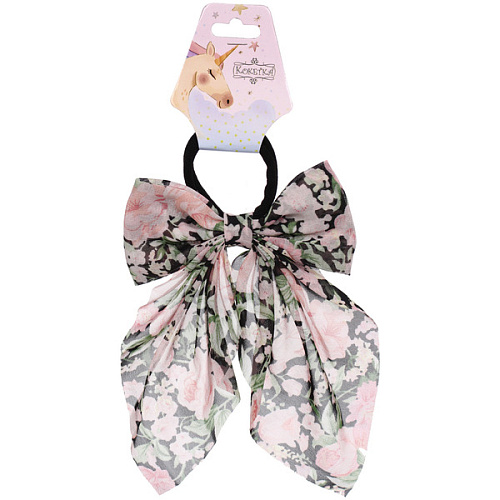 Резинка для волос ПЕРСЕЯ, пионы, микс 4 цвета, d-5см1117см (подвес Кокетка Единорог)_5