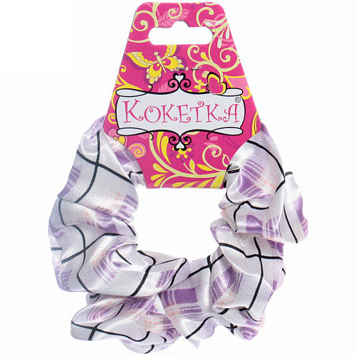 Резинка для волос Collection School, принт клетка, микс 6 цветов, d-10см_5