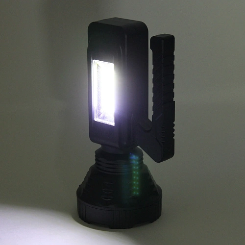 Фонарь ручной 4 режима 1LED+COB, аккумуляторная батарея 1200mAh USB 8317_11